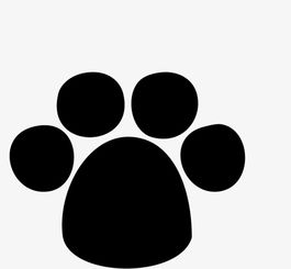 狗脚印图片简笔画,狗脚印图片像什么_b2b吧