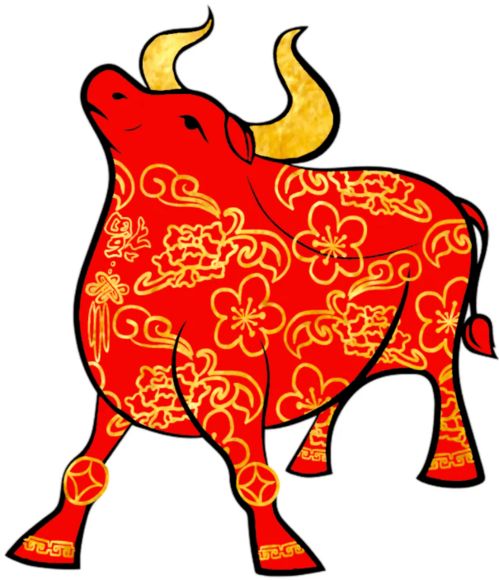 吉祥牛图片发财牛,牛年发财祝福语